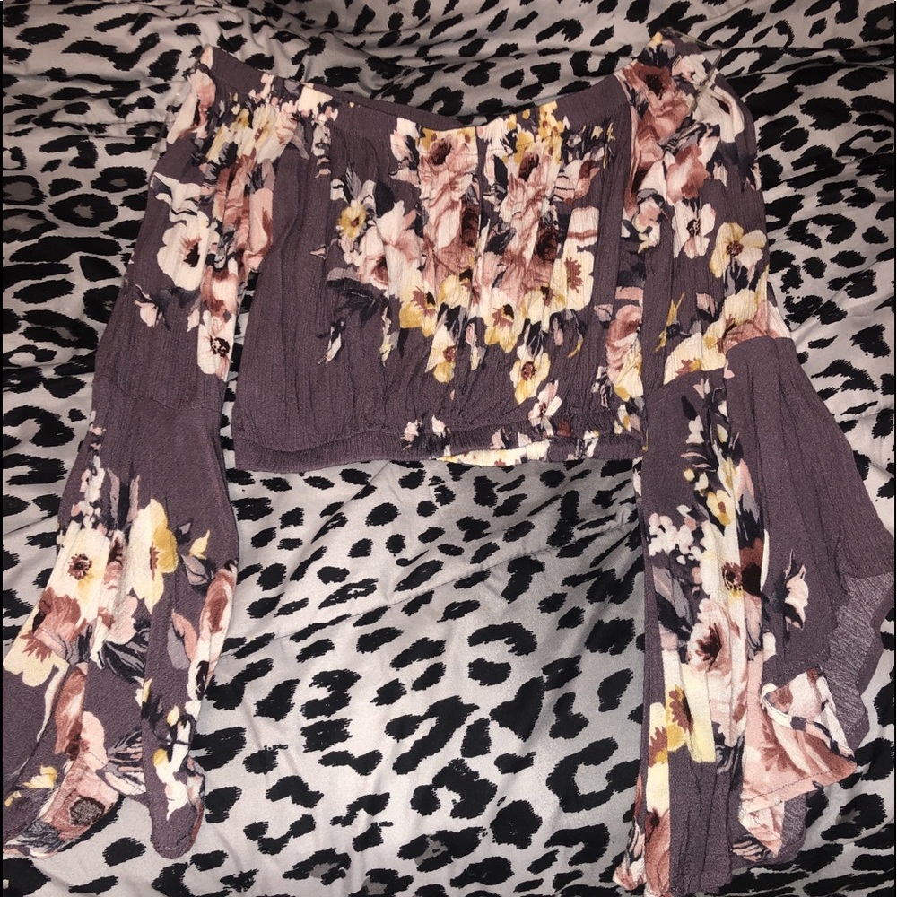 Off the shoulder crop top